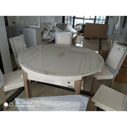 客餐厅家具组合 木质框架可伸缩餐桌椅人造板70562高清大图|实物图